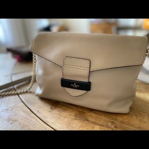 Kate spade taupe envelope chain shoulder bag